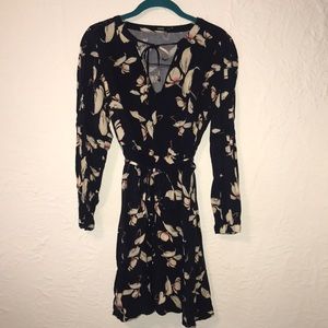 ASOS floral long sleeve dress
